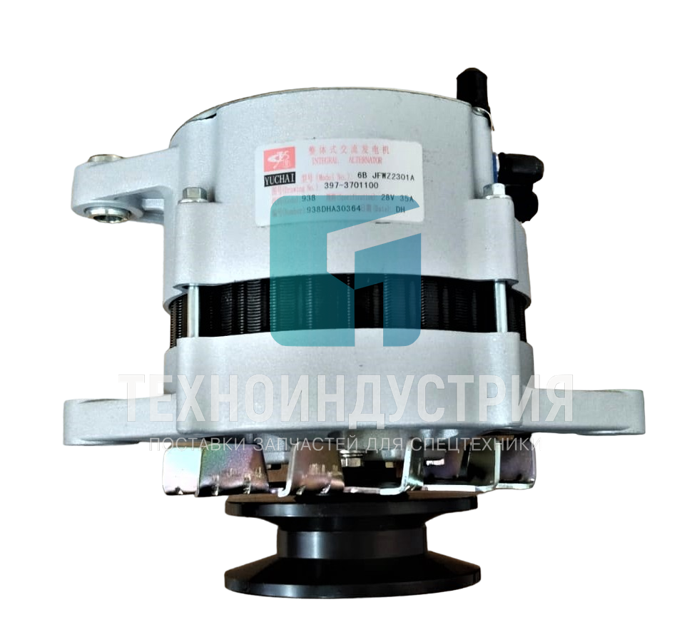 Генератор двигателя Yuchai YC4В JFWZ29/397-3701100 Техноиндустрия Челябинск